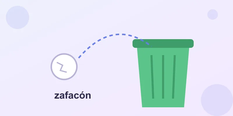 A trash can with a crumpled paper ball flying toward it